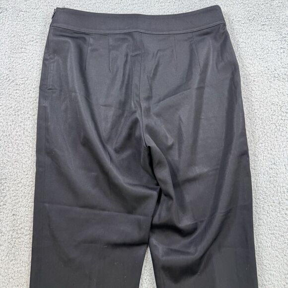 St. John Dress Pants Womens Size 6 Black Wool Straight‎ Leg Office Work - Picture 8 of 10